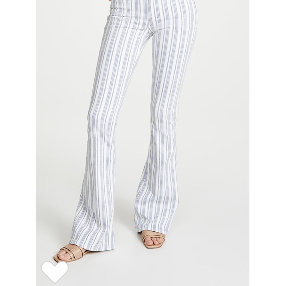 Frame Le High Flare Surfer Stripe Jeans Size 27
